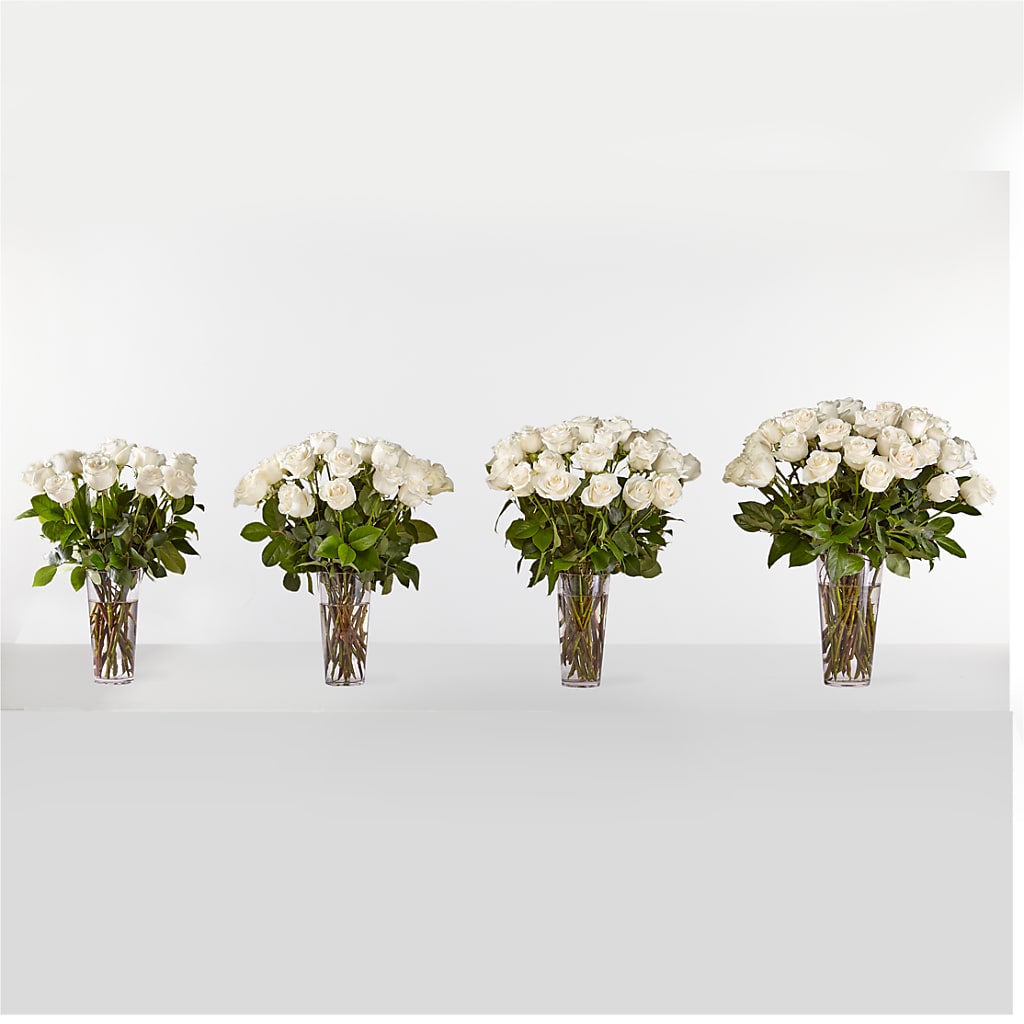 Long Stem White Rose Bouquet – TIFFANEY'S FLOWERS & GIFTS, Junction City KY
