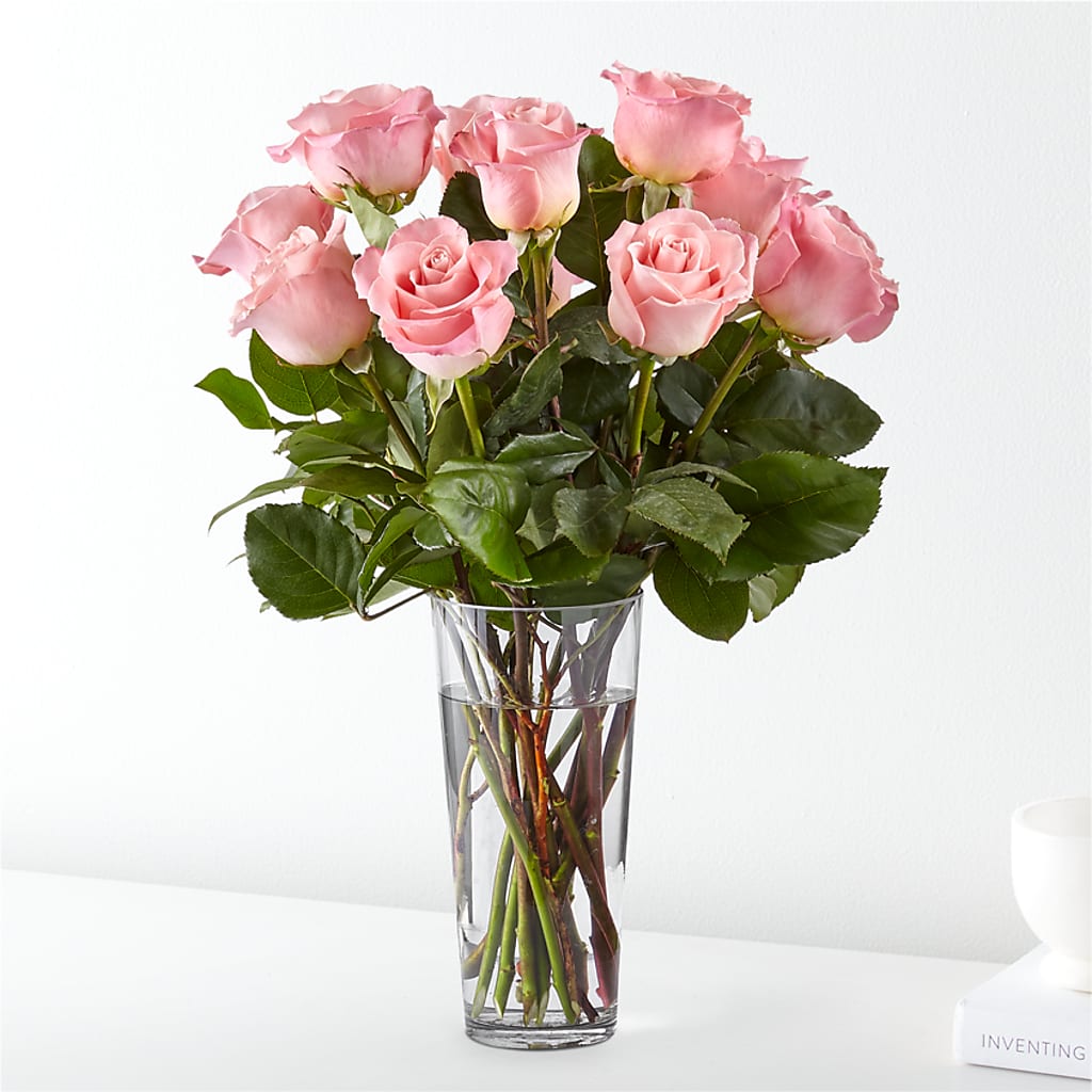 Long Stem Pink Rose Bouquet – TIFFANEY'S FLOWERS & GIFTS, Junction City KY