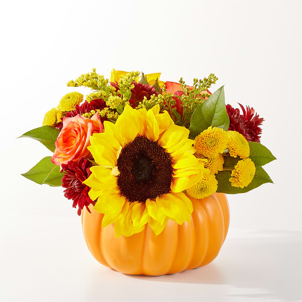 Golden Gourd Pumpkin Bouquet – TIFFANEY'S FLOWERS & GIFTS, Junction City KY