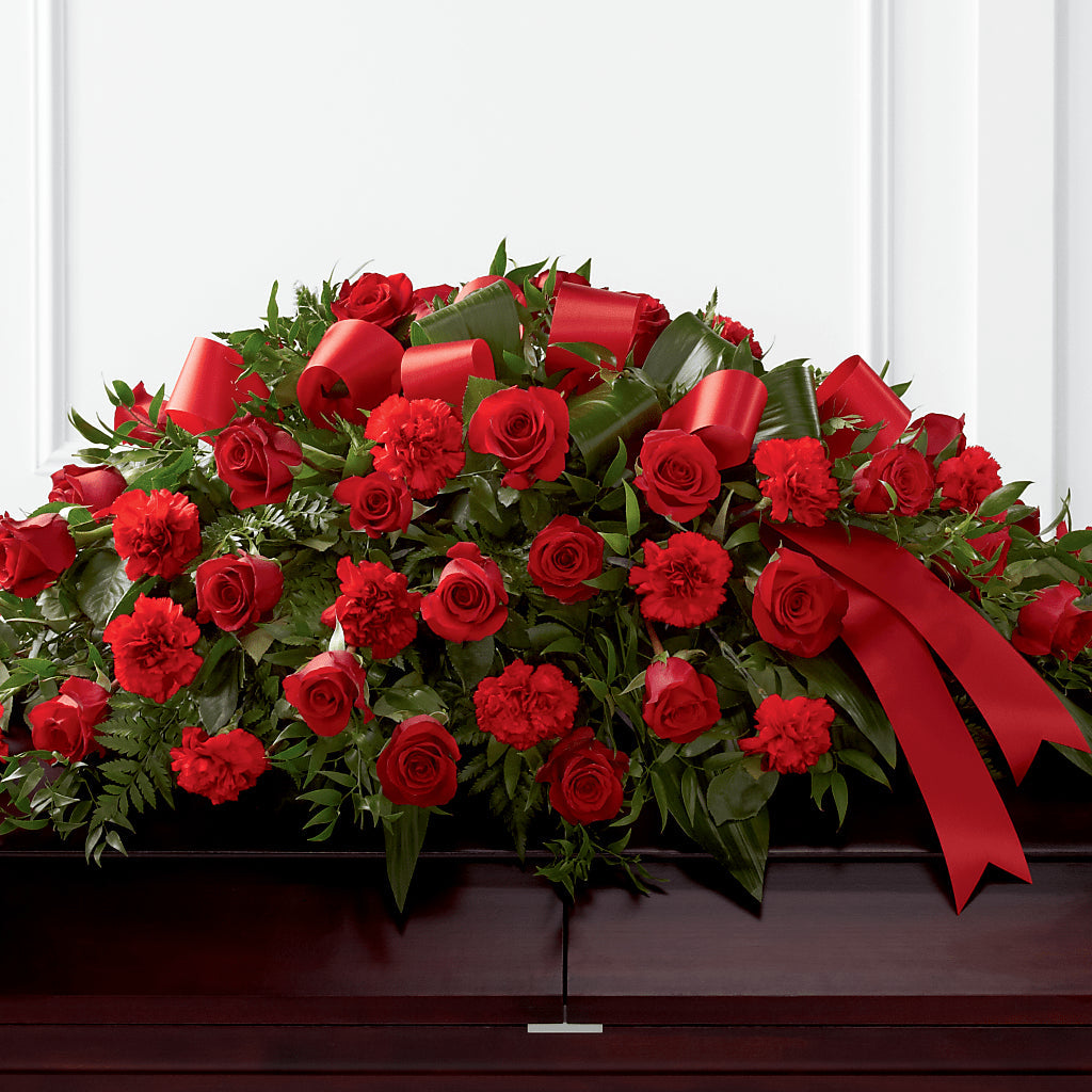 Tribute of Life Casket Spray – TIFFANEY'S FLOWERS & GIFTS, Junction City KY