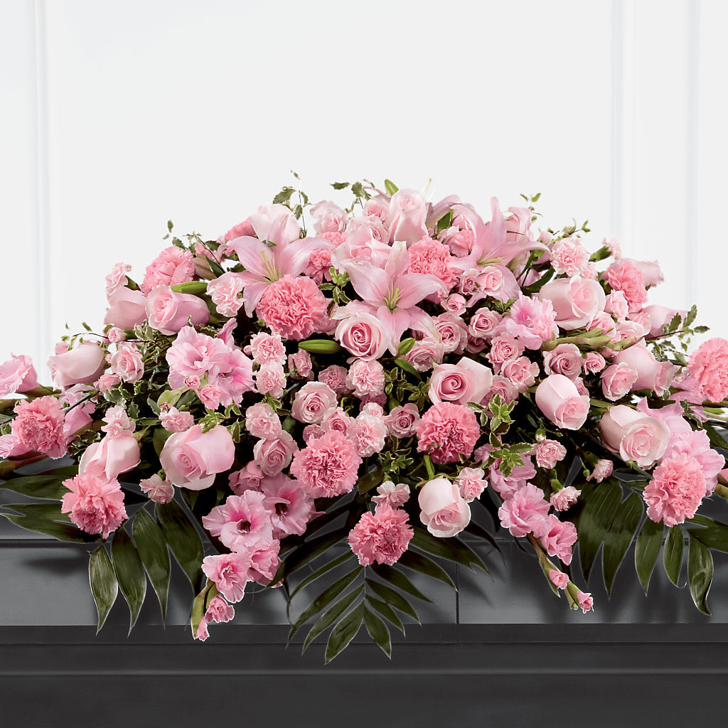 Garden of Comfort Casket Spray (Standard) – TIFFANEY'S FLOWERS & GIFTS, Junction City KY