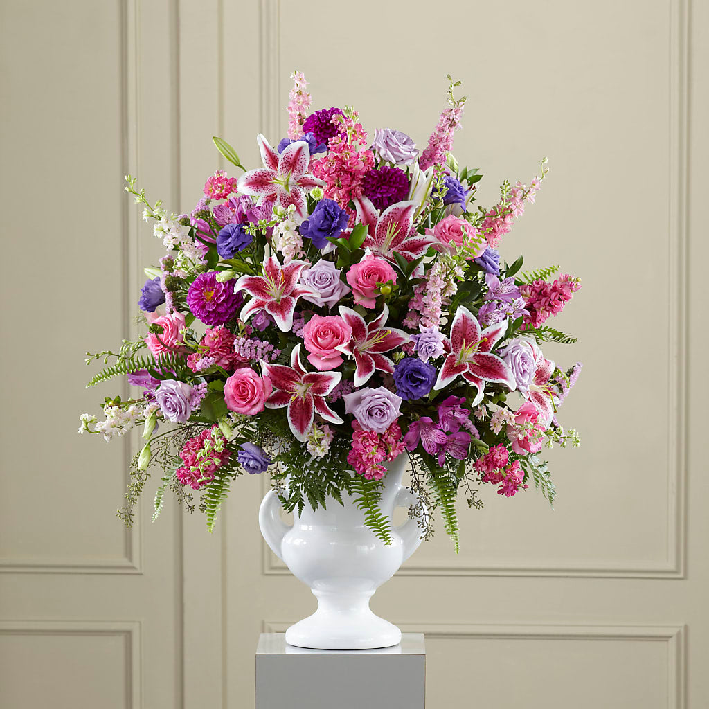 Peaceful Tribute Arrangement – TIFFANEY'S FLOWERS & GIFTS, Junction City KY