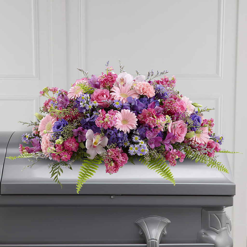 Glorious Garden Casket Spray – TIFFANEY'S FLOWERS & GIFTS, Junction City KY