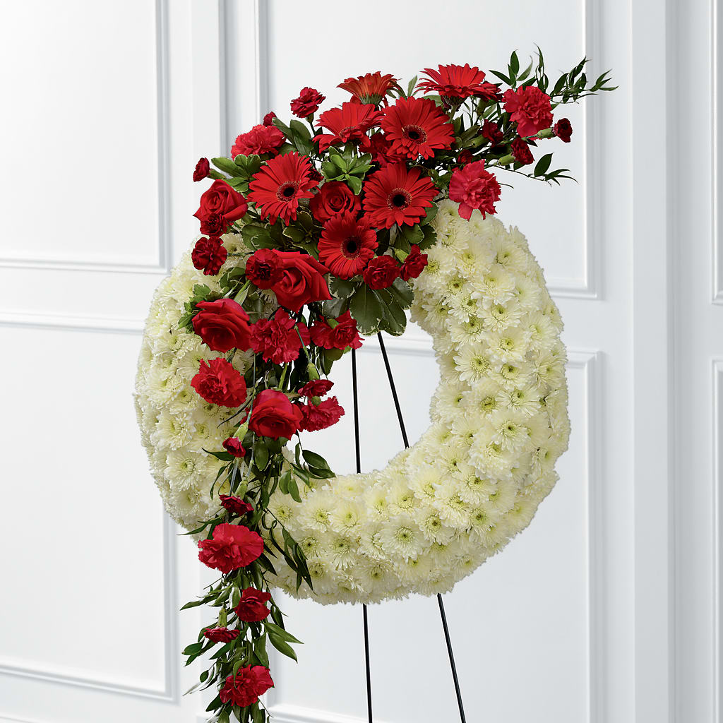 Graceful Tribute Wreath – TIFFANEY'S FLOWERS & GIFTS, Junction City KY