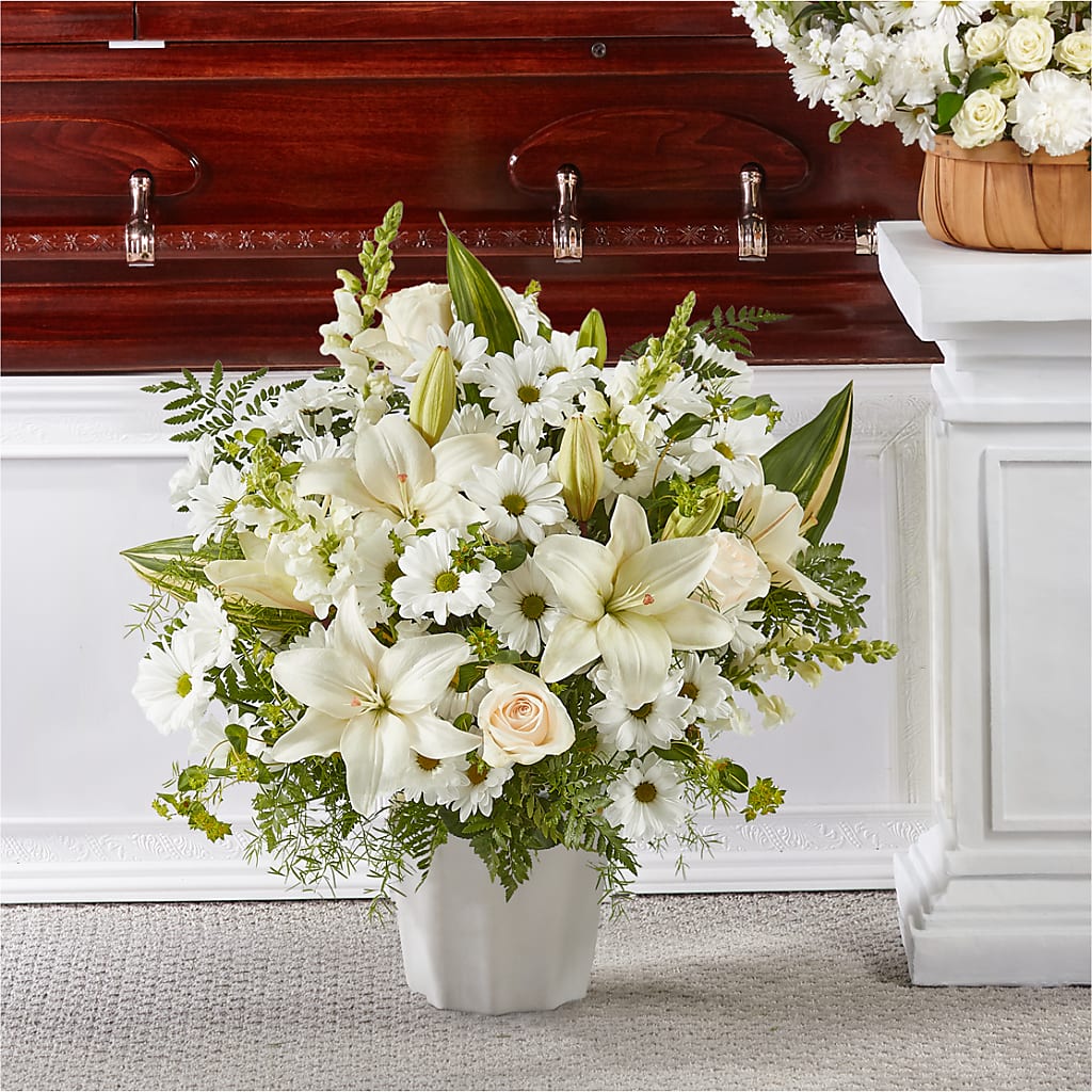 Thoughts of Tranquility Floor Basket – TIFFANEY'S FLOWERS & GIFTS, Junction City KY