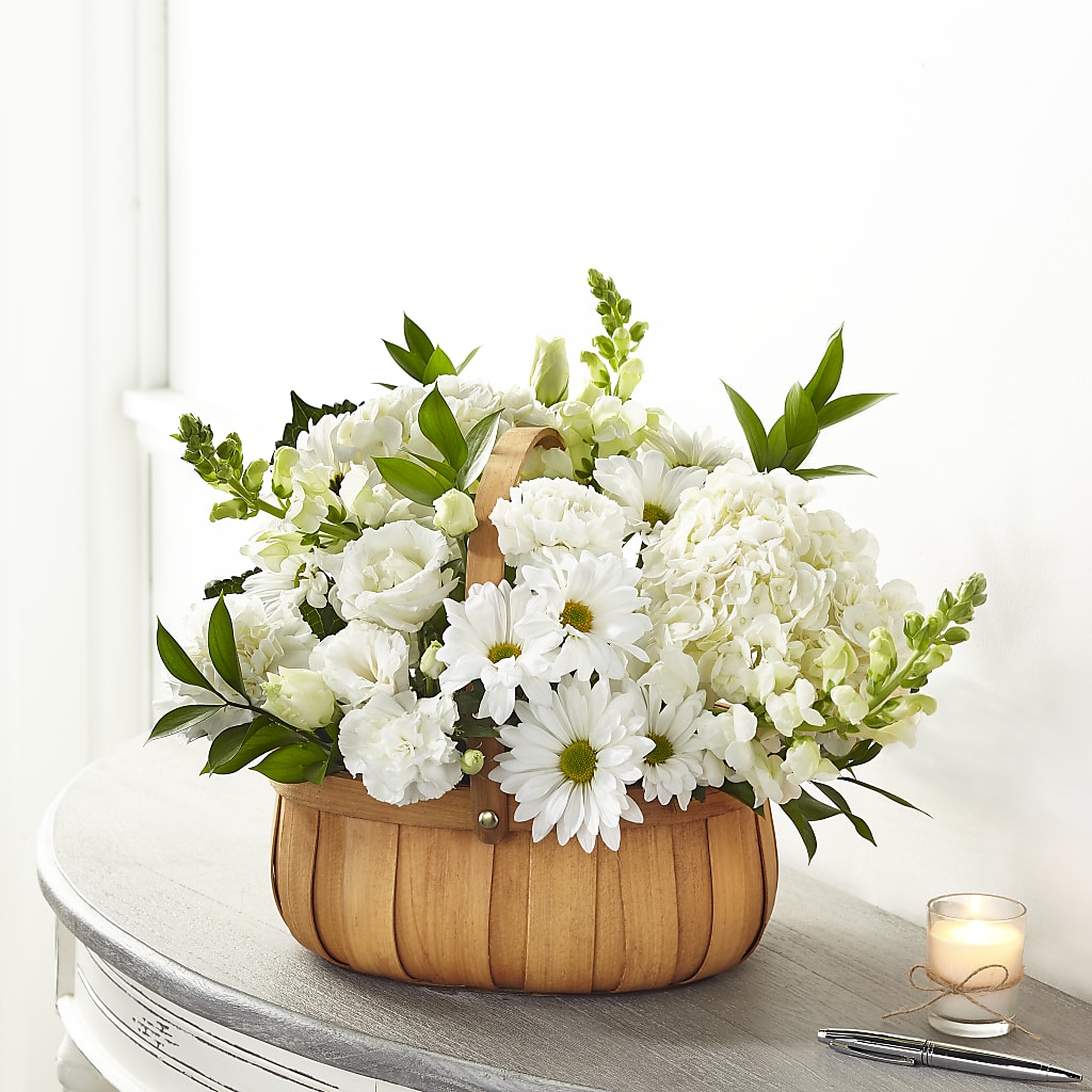 Pure Ivory Basket – TIFFANEY'S FLOWERS & GIFTS, Junction City KY