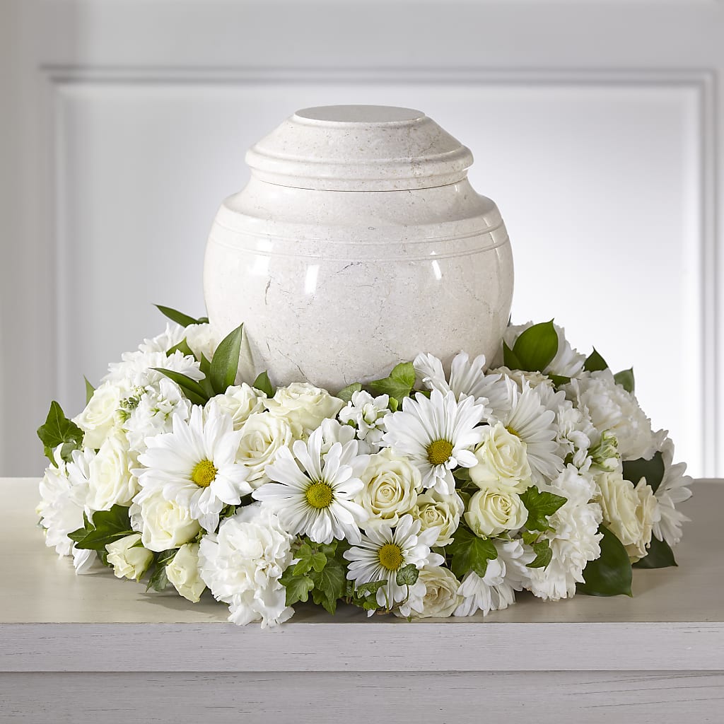 Ivory Gardens Cremation Adornment – TIFFANEY'S FLOWERS & GIFTS, Junction City KY