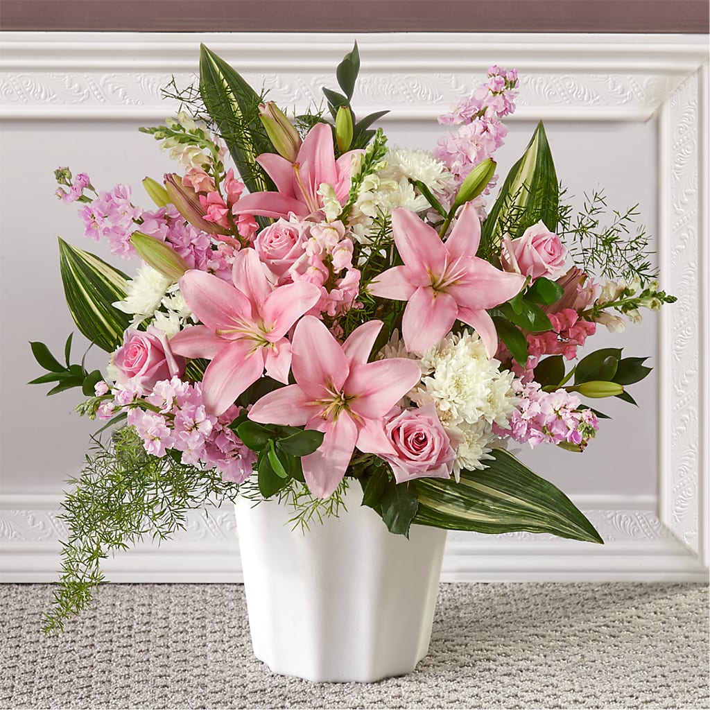 Simply Serene Floor Basket – TIFFANEY'S FLOWERS & GIFTS, Junction City KY