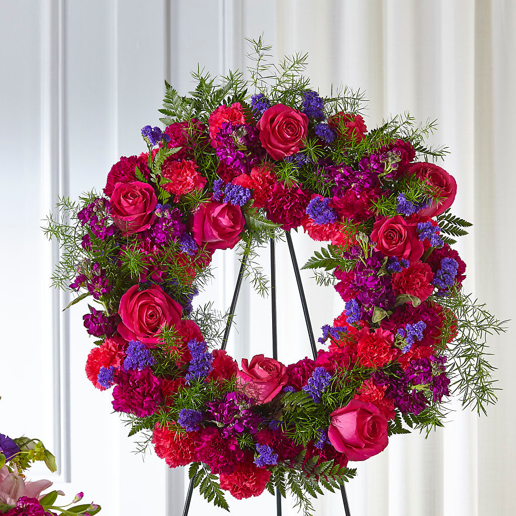 Calming Colors Wreath – TIFFANEY'S FLOWERS & GIFTS, Junction City KY