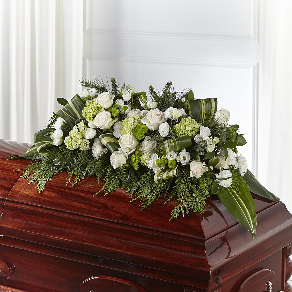 Hopeful Gesture Casket Spray – TIFFANEY'S FLOWERS & GIFTS, Junction City KY