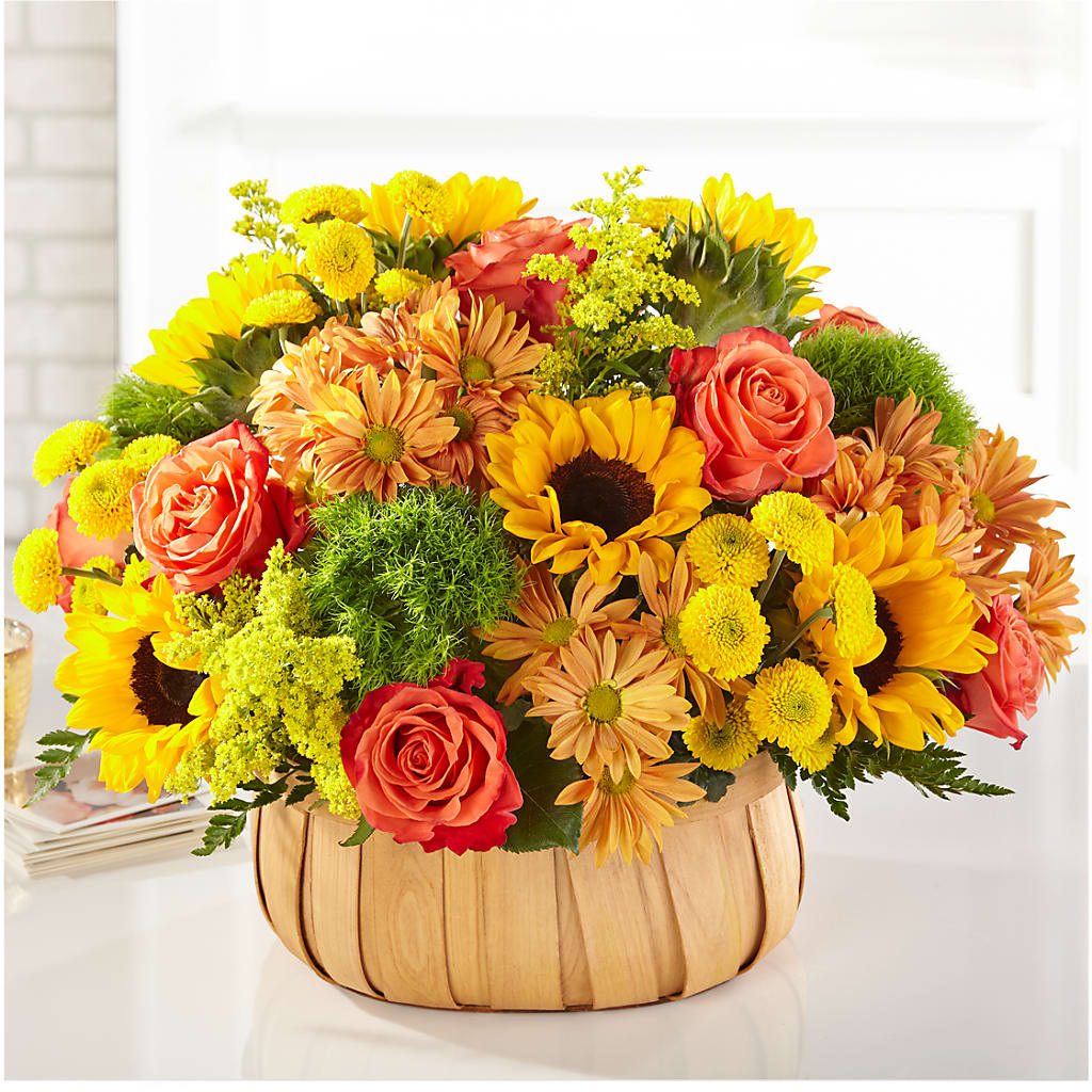 Harvest Sunflower Basket – TIFFANEY'S FLOWERS & GIFTS, Junction City KY