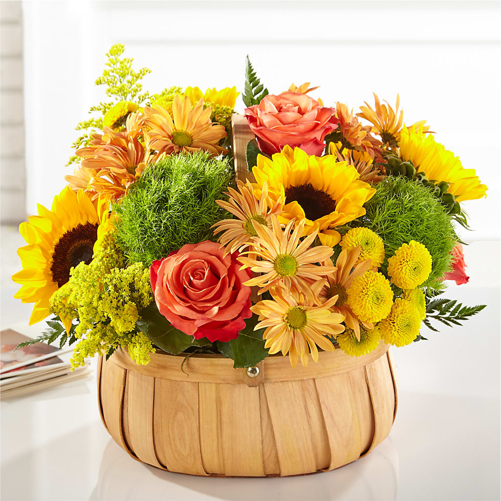 Harvest Sunflower Basket – TIFFANEY'S FLOWERS & GIFTS, Junction City KY