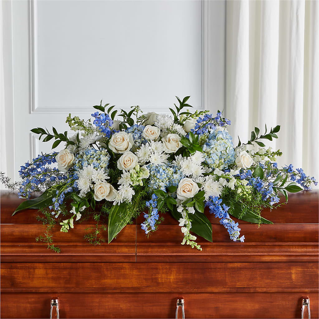 Timeless Essence Casket Spray – TIFFANEY'S FLOWERS & GIFTS, Junction City KY