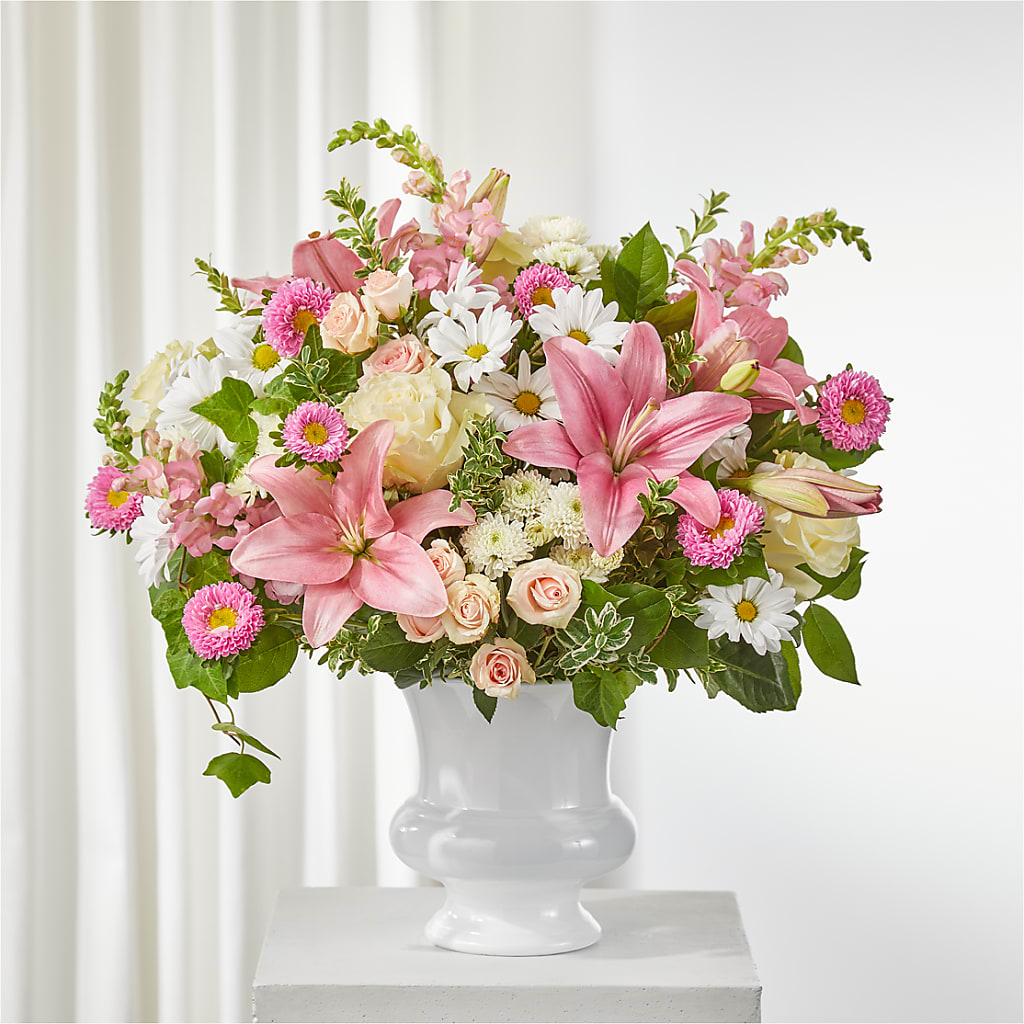 Empathetic Blooms Urn Arrangement – TIFFANEY'S FLOWERS & GIFTS, Junction City KY