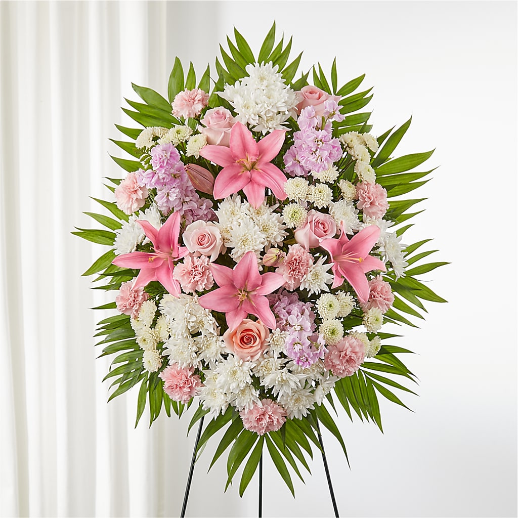 Offering Solace Standing Spray – TIFFANEY'S FLOWERS & GIFTS, Junction City KY