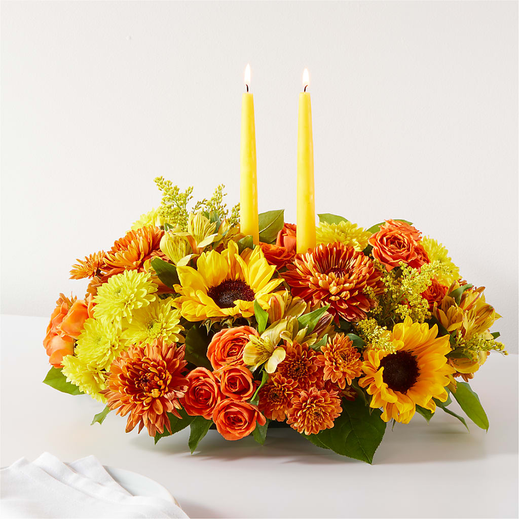 Autumn Harmony Centerpiece – TIFFANEY'S FLOWERS & GIFTS, Junction City KY