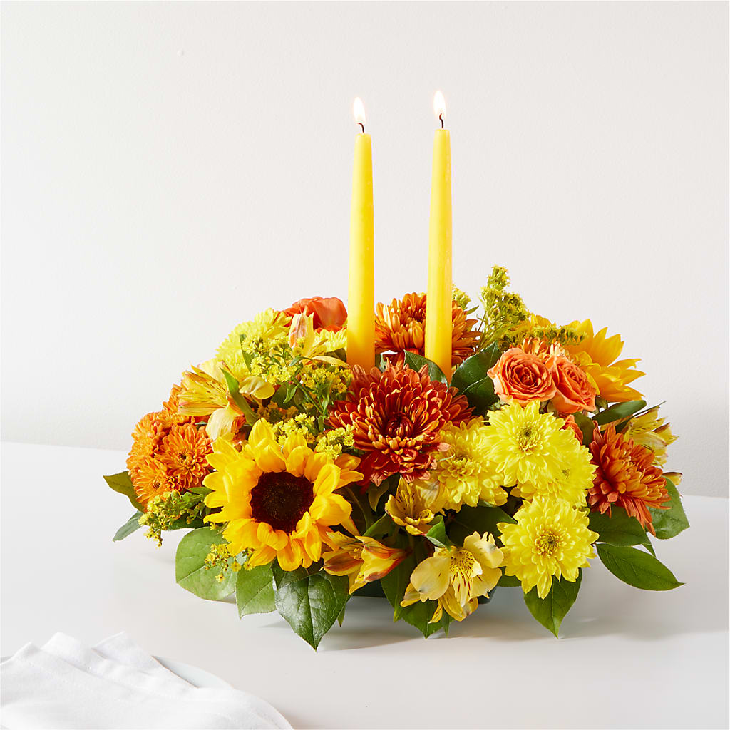 Autumn Harmony Centerpiece – TIFFANEY'S FLOWERS & GIFTS, Junction City KY