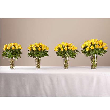 Long Stem Yellow Rose Bouquet – TIFFANEY'S FLOWERS & GIFTS, Junction City KY