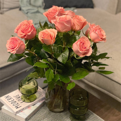 Long Stem Pink Rose Bouquet – TIFFANEY'S FLOWERS & GIFTS, Junction City KY