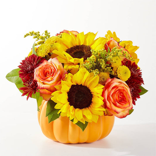 Golden Gourd Pumpkin Bouquet – TIFFANEY'S FLOWERS & GIFTS, Junction City KY