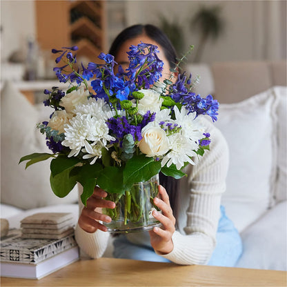 Cerulean Waves Bouquet – TIFFANEY'S FLOWERS & GIFTS, Junction City KY