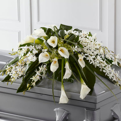 Angel Wings Casket Spray – TIFFANEY'S FLOWERS & GIFTS, Junction City KY