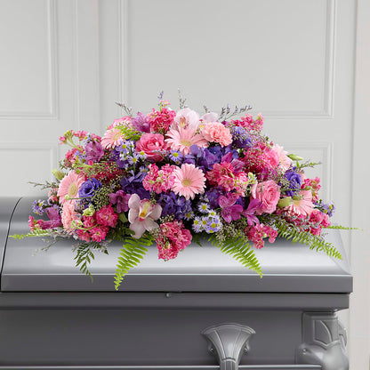 Glorious Garden Casket Spray – TIFFANEY'S FLOWERS & GIFTS, Junction City KY