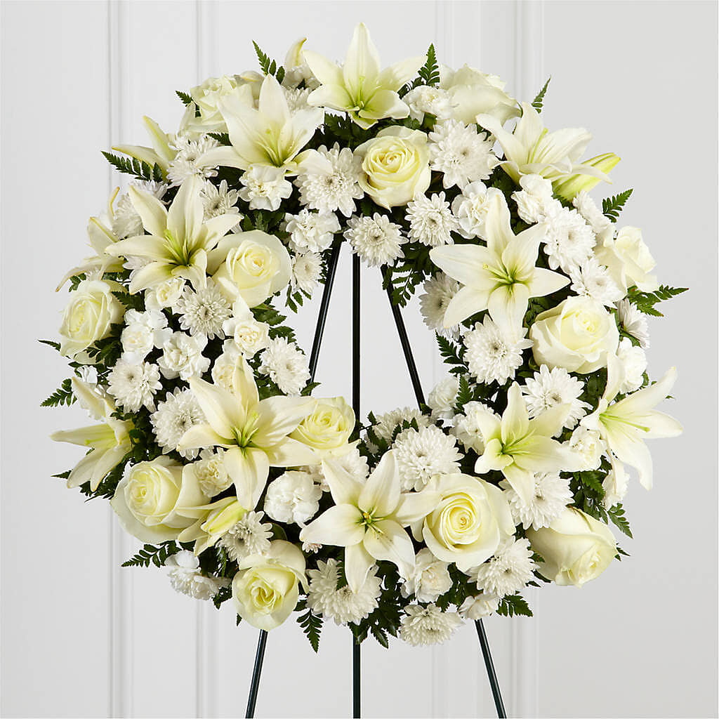 Treasured Tribute Wreath – TIFFANEY'S FLOWERS & GIFTS, Junction City KY