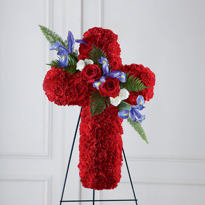 Faithful Hero Floral Cross – TIFFANEY'S FLOWERS & GIFTS, Junction City KY