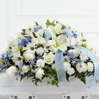 Tender Treasure Casket Spray – TIFFANEY'S FLOWERS & GIFTS, Junction City KY