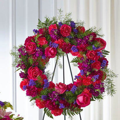 Calming Colors Wreath – TIFFANEY'S FLOWERS & GIFTS, Junction City KY