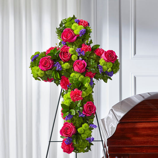 Tribute Rose Floral Cross – TIFFANEY'S FLOWERS & GIFTS, Junction City KY