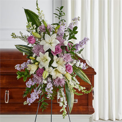 Grateful Hearts Standing Spray – TIFFANEY'S FLOWERS & GIFTS, Junction City KY