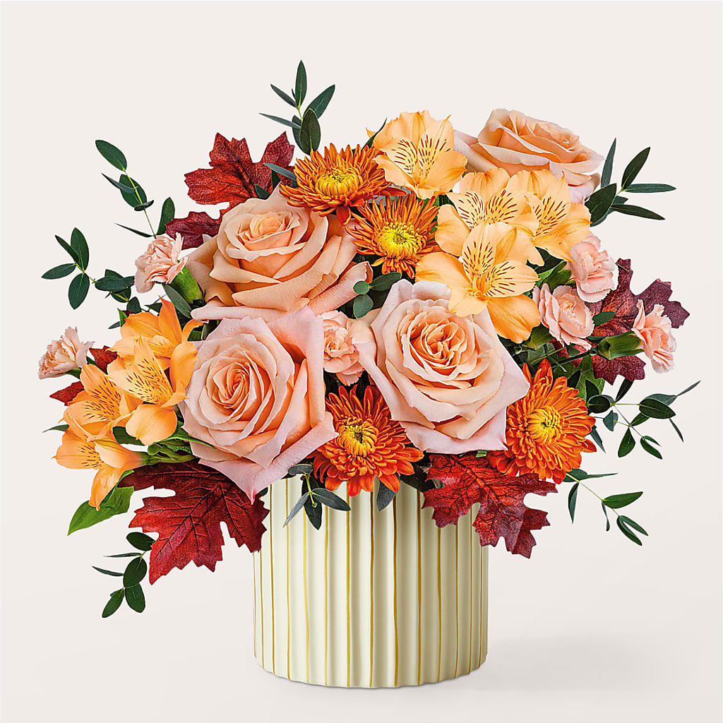 Spiced Latte Bouquet with Ivory Vase – TIFFANEY'S FLOWERS & GIFTS, Junction City KY
