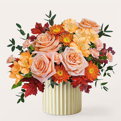 Spiced Latte Bouquet with Ivory Vase – TIFFANEY'S FLOWERS & GIFTS, Junction City KY