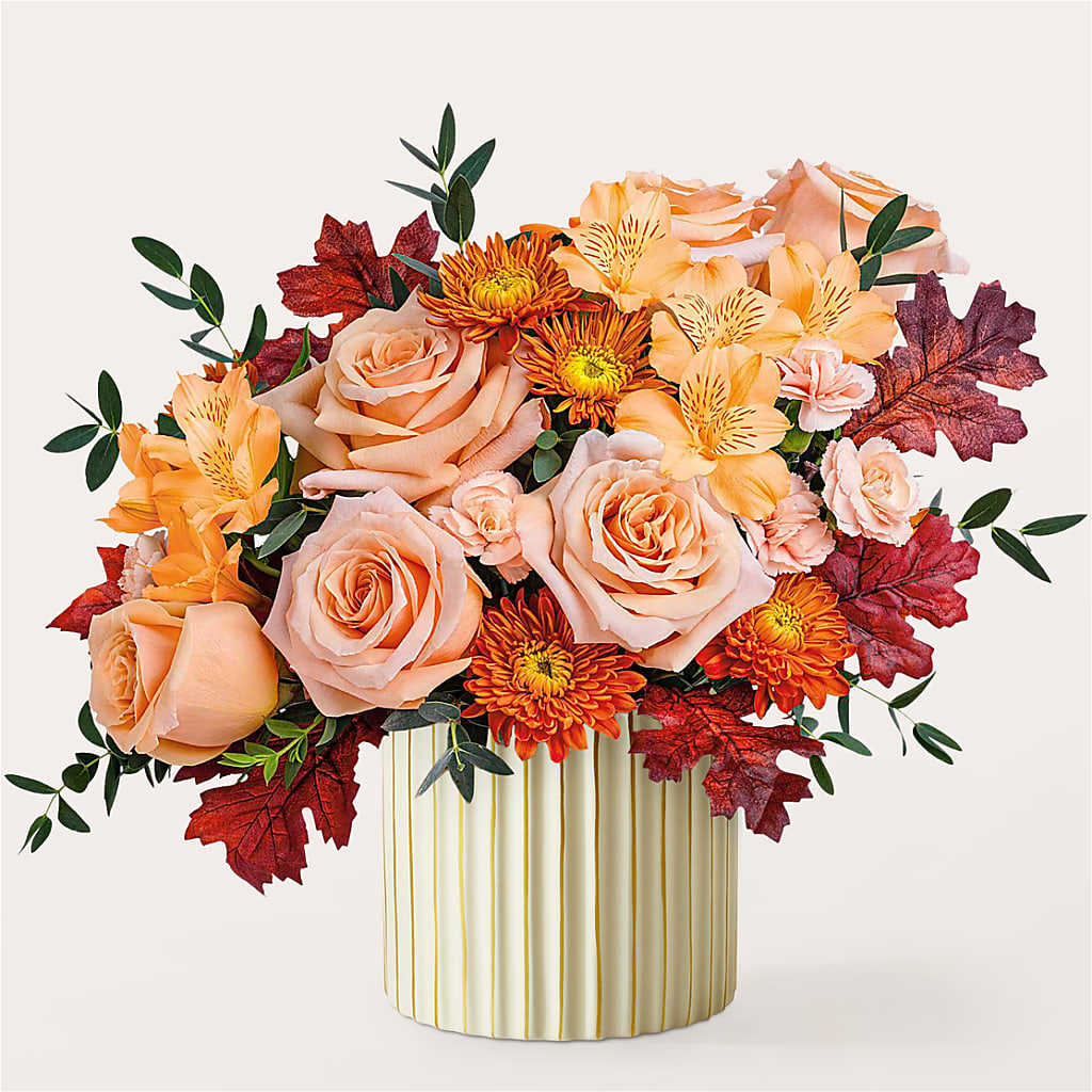 Spiced Latte Bouquet with Ivory Vase – TIFFANEY'S FLOWERS & GIFTS, Junction City KY