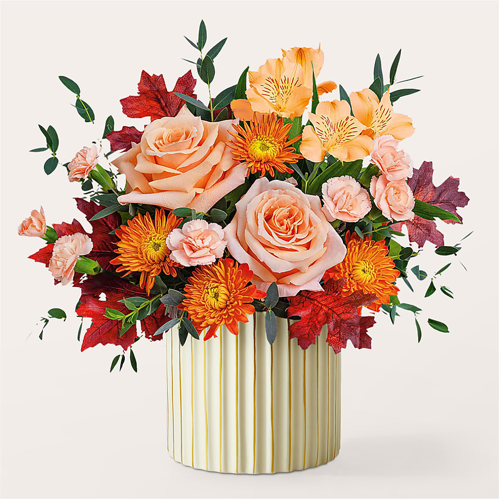 Spiced Latte Bouquet with Ivory Vase – TIFFANEY'S FLOWERS & GIFTS, Junction City KY