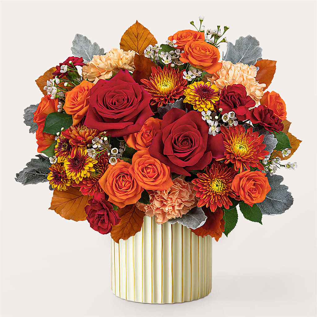 Merlot Bouquet with Ivory Vase – TIFFANEY'S FLOWERS & GIFTS, Junction City KY