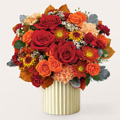 Merlot Bouquet with Ivory Vase – TIFFANEY'S FLOWERS & GIFTS, Junction City KY