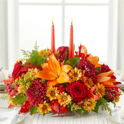 Autumn's Embrace Centerpiece – TIFFANEY'S FLOWERS & GIFTS, Junction City KY