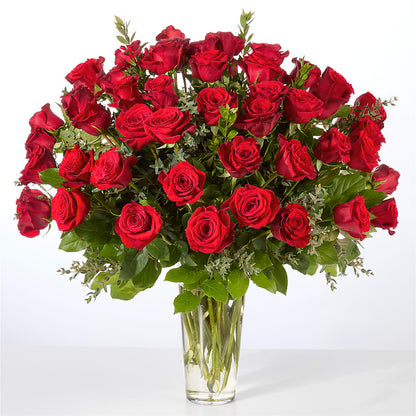 Forever Yours Fifty Stem Red Rose Bouquet – TIFFANEY'S FLOWERS & GIFTS, Junction City KY