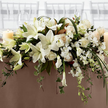 White Linen Arrangement – TIFFANEY'S FLOWERS & GIFTS, Junction City KY